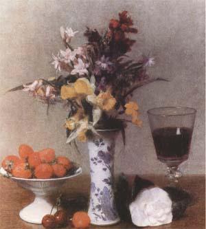 Henri Fantin-Latour Still Life (Aux Fiancailles) (mk09) oil painting image